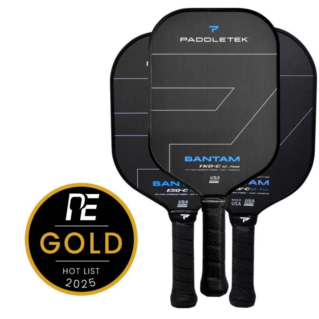 Paddletek Bantam 12.7mm Series Pickleball Effect Hot List Gold Power V3