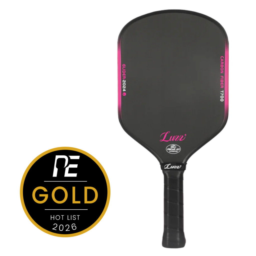 LUZZ Glider Pickleball Effect Hot List Gold All Court - 2026 white