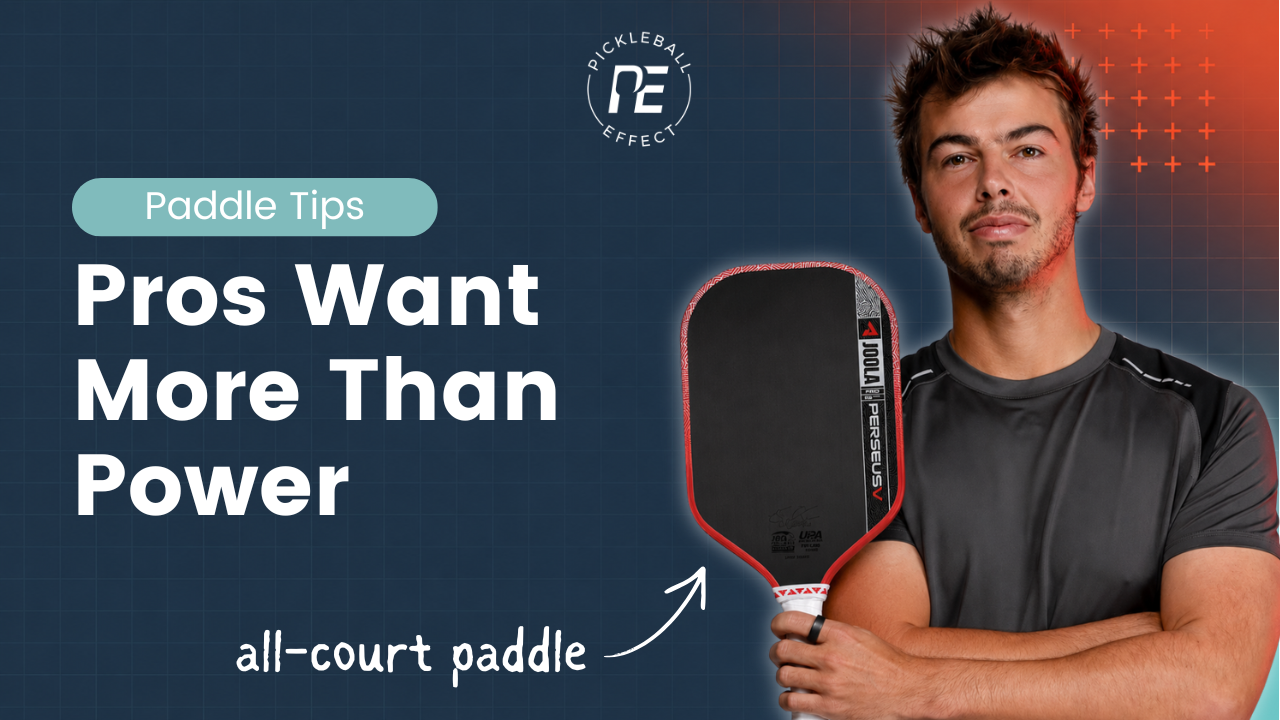 Pickleball Pro Using All-Court Paddle